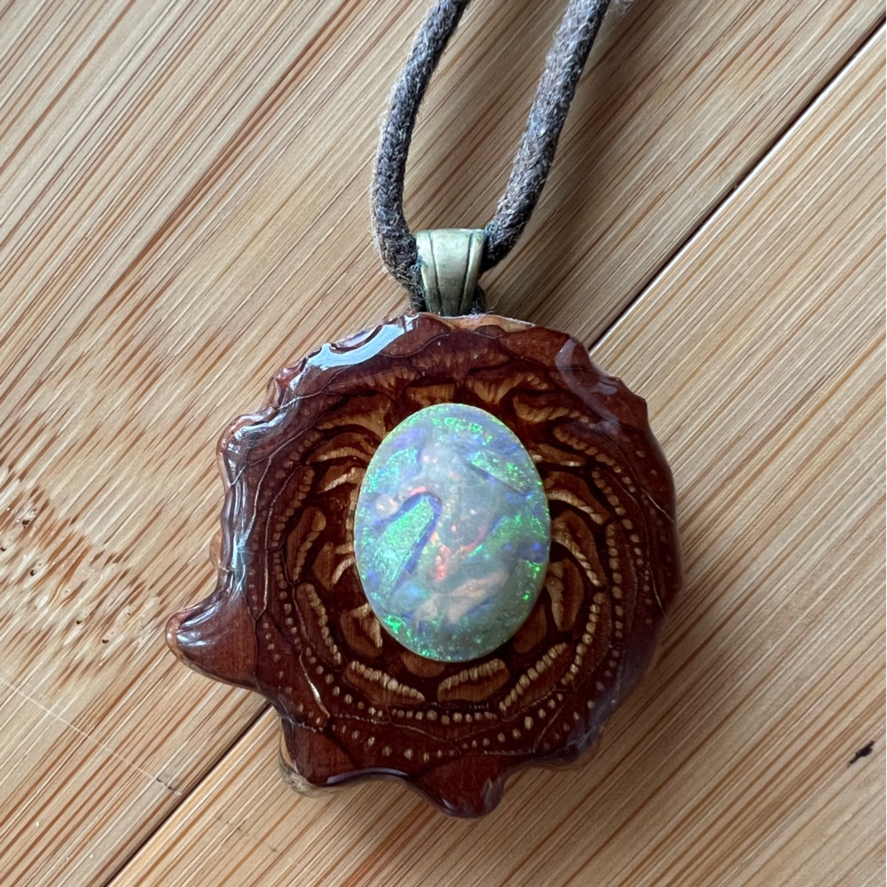 Third Eye Pinecone Pendant Necklace